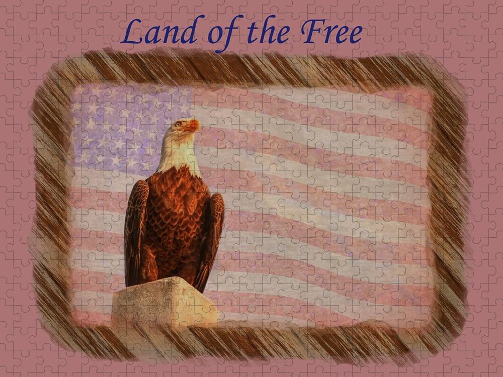 America Jigsaw Puzzle featuring the photograph Land of the Free by John M Bailey