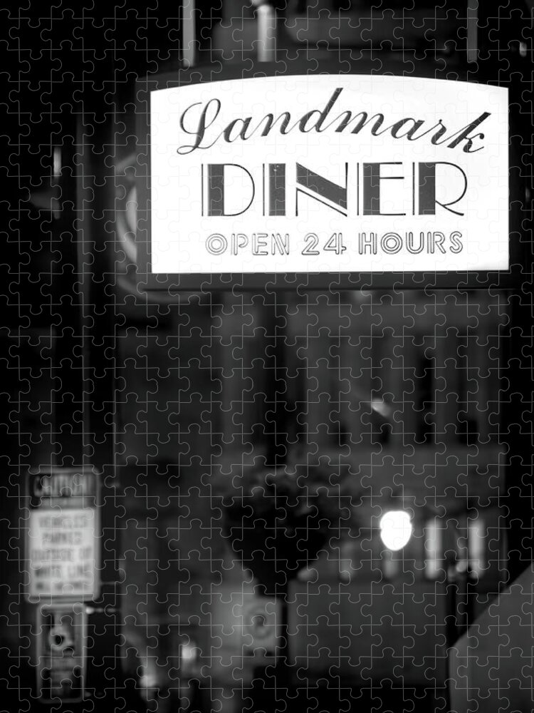 Landmark Diner Jigsaw Puzzle featuring the photograph Landmark Diner by Mark Andrew Thomas