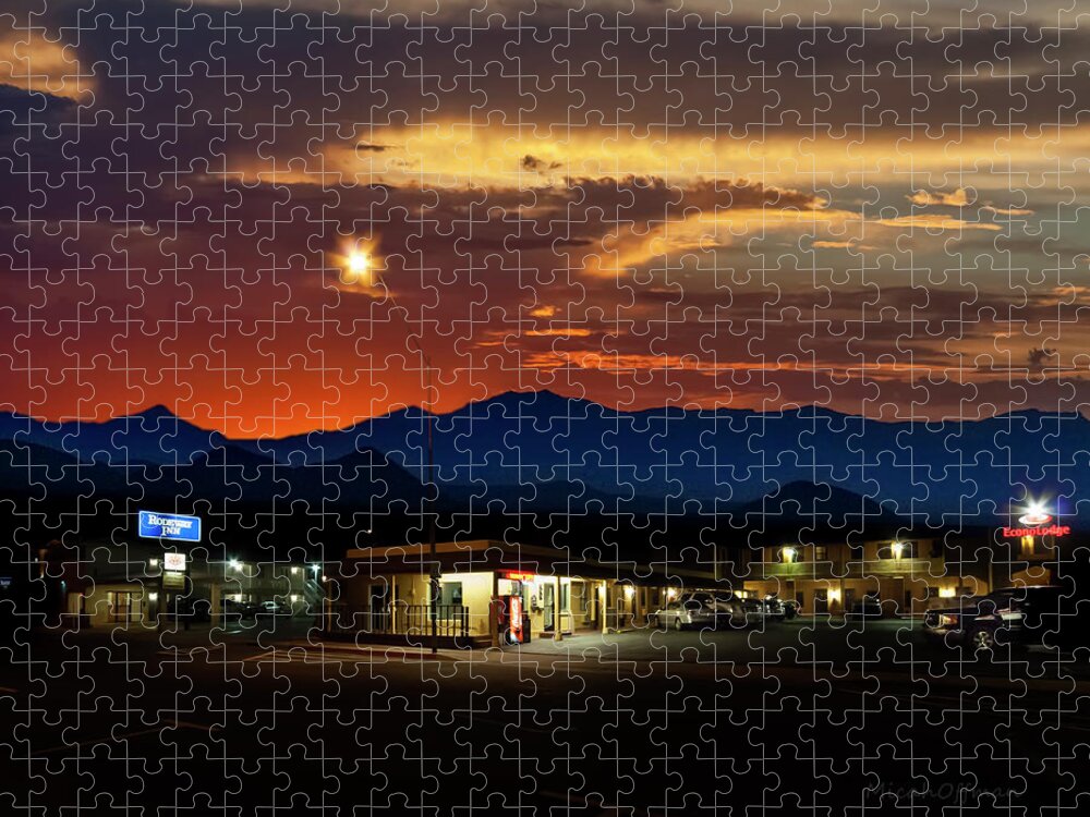 Last Chance Jigsaw Puzzle featuring the photograph Last Chance Motel by Micah Offman