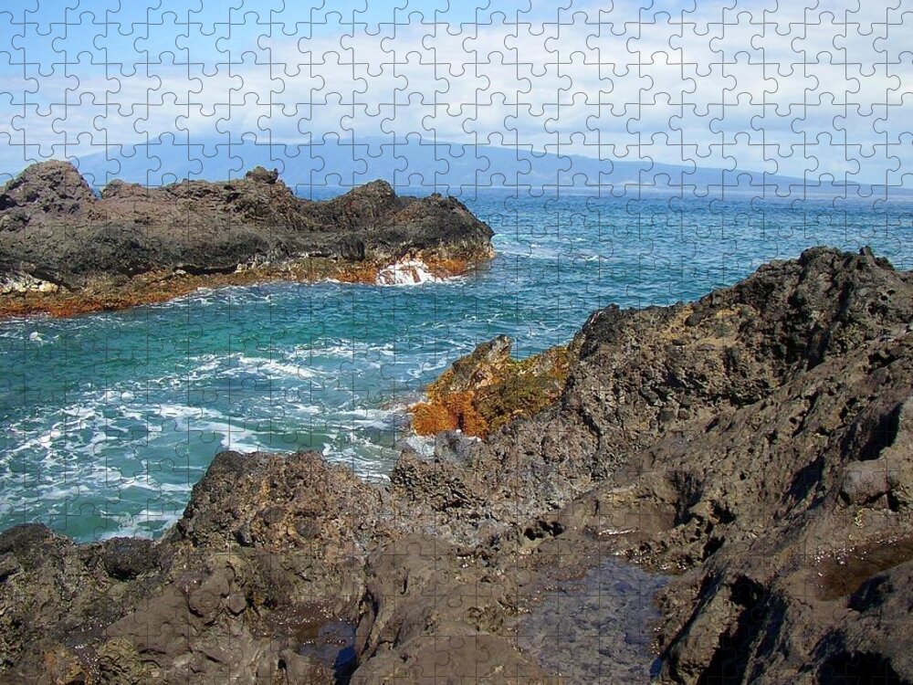 Island Of Maui Jigsaw Puzzle featuring the photograph Lava Coastline - West Maui by Glenn McCarthy Art and Photography