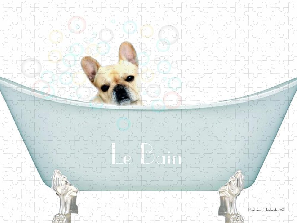  Bath Jigsaw Puzzle featuring the photograph Le Bain by Barbara Chichester