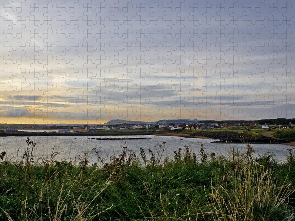 Evening Landscape Jigsaw Puzzle featuring the photograph Leading to the Twilight. by Elena Perelman