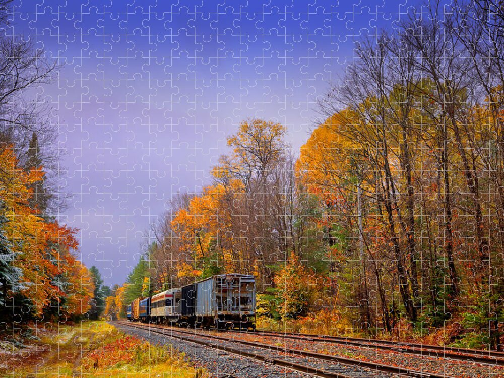 David Patterson Jigsaw Puzzle featuring the photograph Leaving Autumn Behind by David Patterson