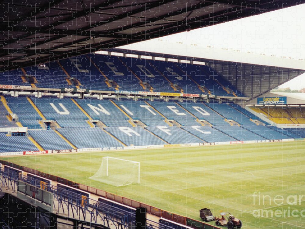 Leeds United Jigsaw Puzzle featuring the photograph Leeds - Elland Road - Lowfields Stand 4 - 1993 by Legendary Football Grounds