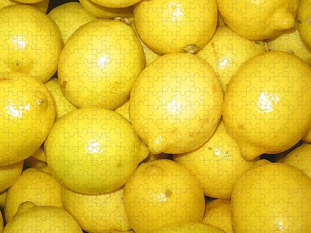 Fruit Jigsaw Puzzle featuring the photograph Lemon by John Vincent Palozzi