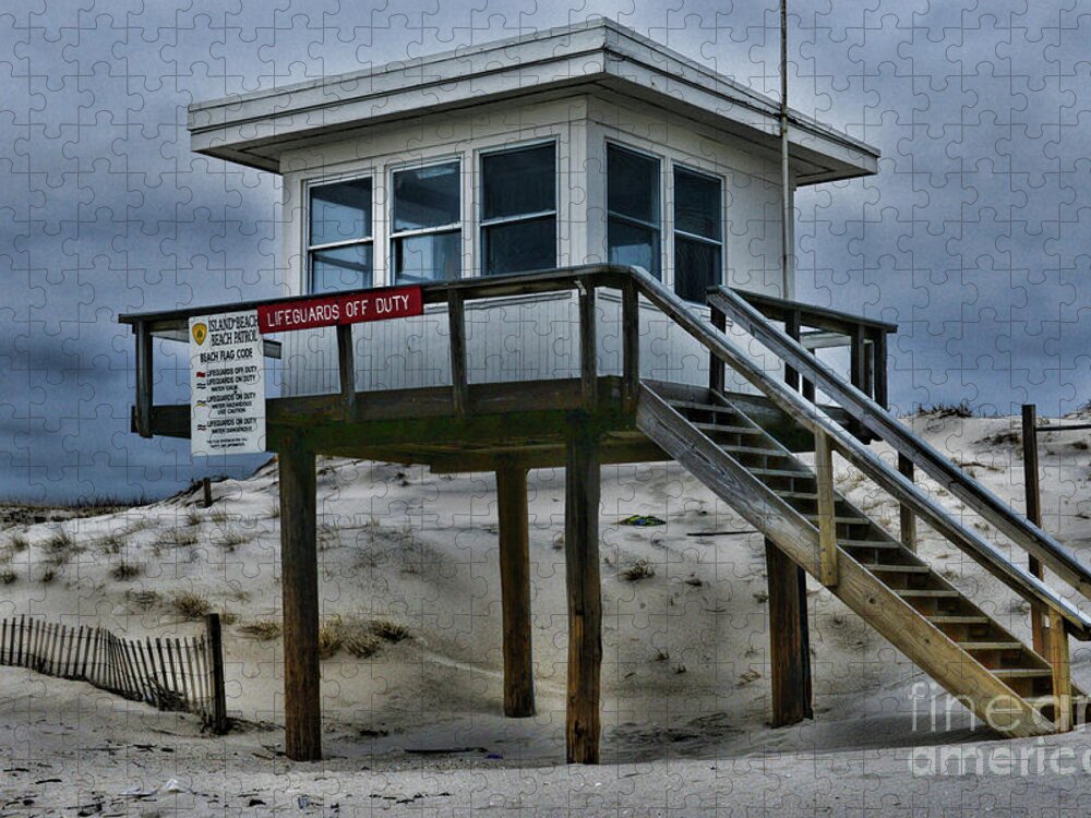 Paul Ward Jigsaw Puzzle featuring the photograph Lifeguard Station 2 by Paul Ward