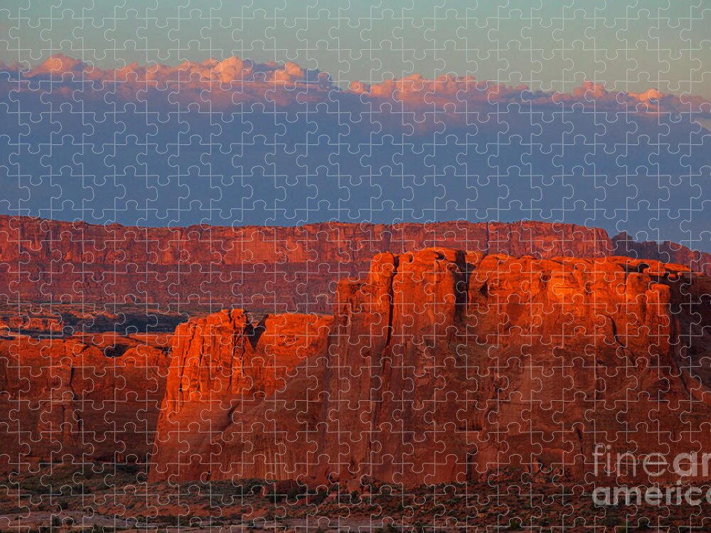 Utah Jigsaw Puzzle featuring the photograph Light Spill by Jim Garrison