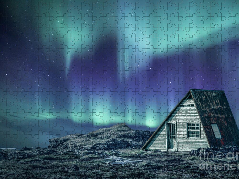 Aurora Puzzle featuring the photograph Light Up My Darkness by Evelina Kremsdorf