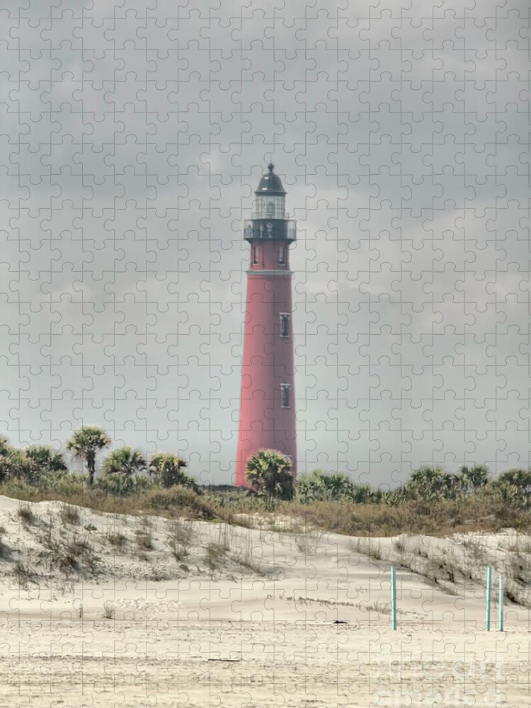 Lighthouse Jigsaw Puzzle featuring the photograph Lighthouse At Ponce Inlet by Deborah Benoit