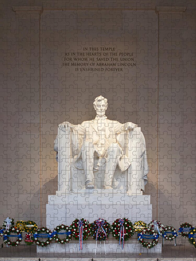 Clarence Holmes Jigsaw Puzzle featuring the photograph Lincoln Memorial I by Clarence Holmes