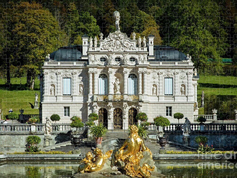 Linderhof Jigsaw Puzzle featuring the photograph Linderhof Palace by Brian Jannsen