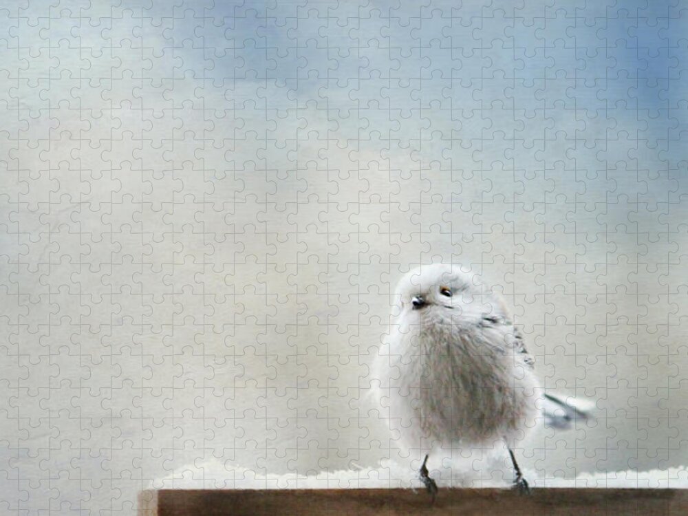 Fauna Jigsaw Puzzle featuring the photograph Little Nice Long Tailed Tit by Heike Hultsch