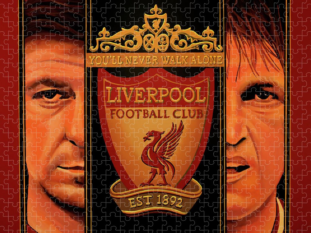 Liverpool Jigsaw Puzzle featuring the painting Liverpool Painting by Paul Meijering