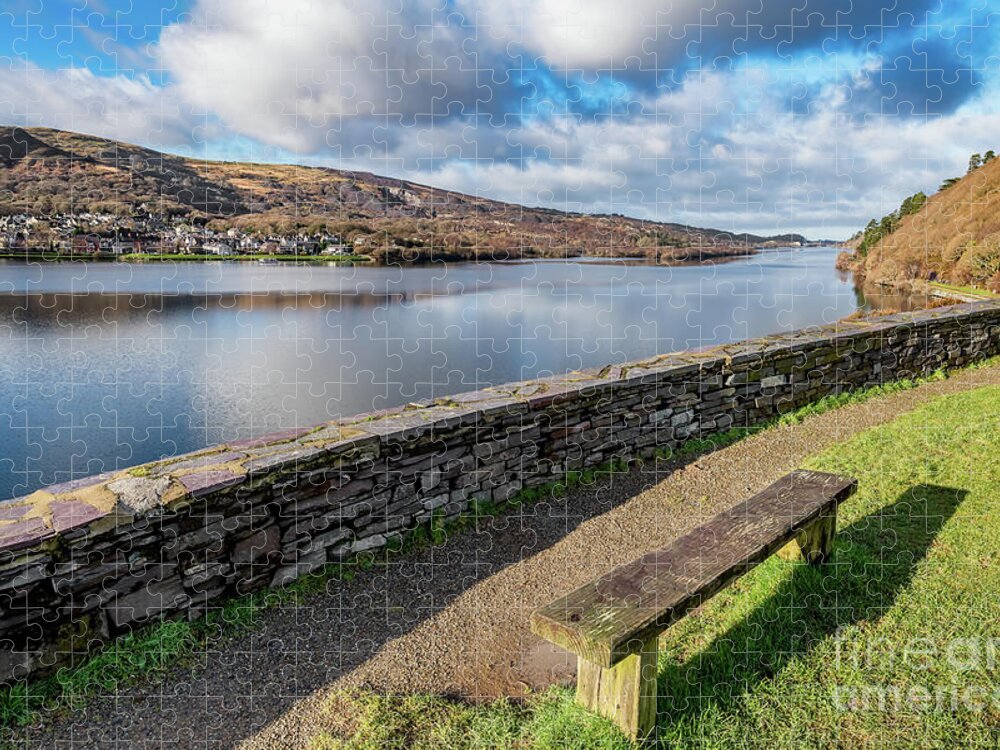 Llanberis Jigsaw Puzzle featuring the photograph Llanberis Viewpoint Snowdonia by Adrian Evans