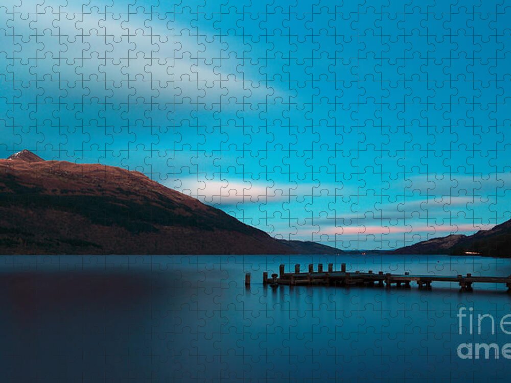 Loch Lomond Jigsaw Puzzle featuring the photograph Loch Lomond Blue by Maria Gaellman