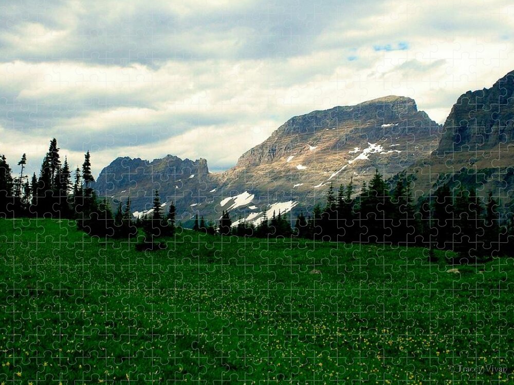 Logan's Pass Jigsaw Puzzle featuring the photograph Logan's Pass by Tracey Vivar