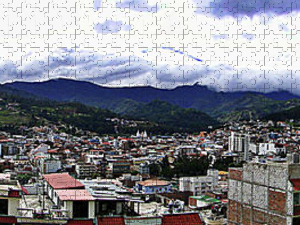 Loja Jigsaw Puzzle featuring the photograph Loja, Ecuador Panorama by Al Bourassa