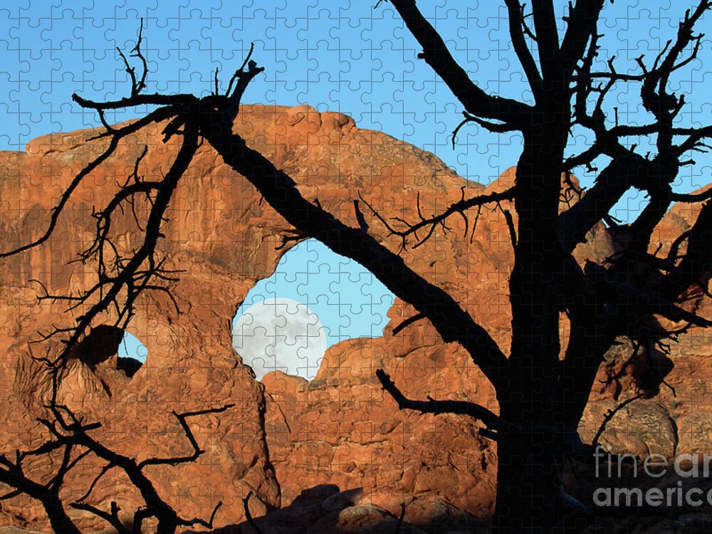 Utah Landscape Jigsaw Puzzle featuring the photograph Look Though my Window by Jim Garrison