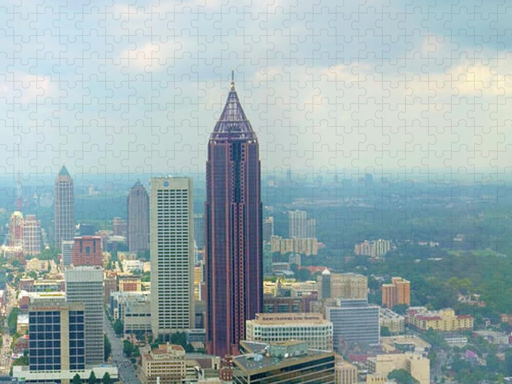 Atlanta Jigsaw Puzzle featuring the photograph Looking Out Over Atlanta by Mike McGlothlen