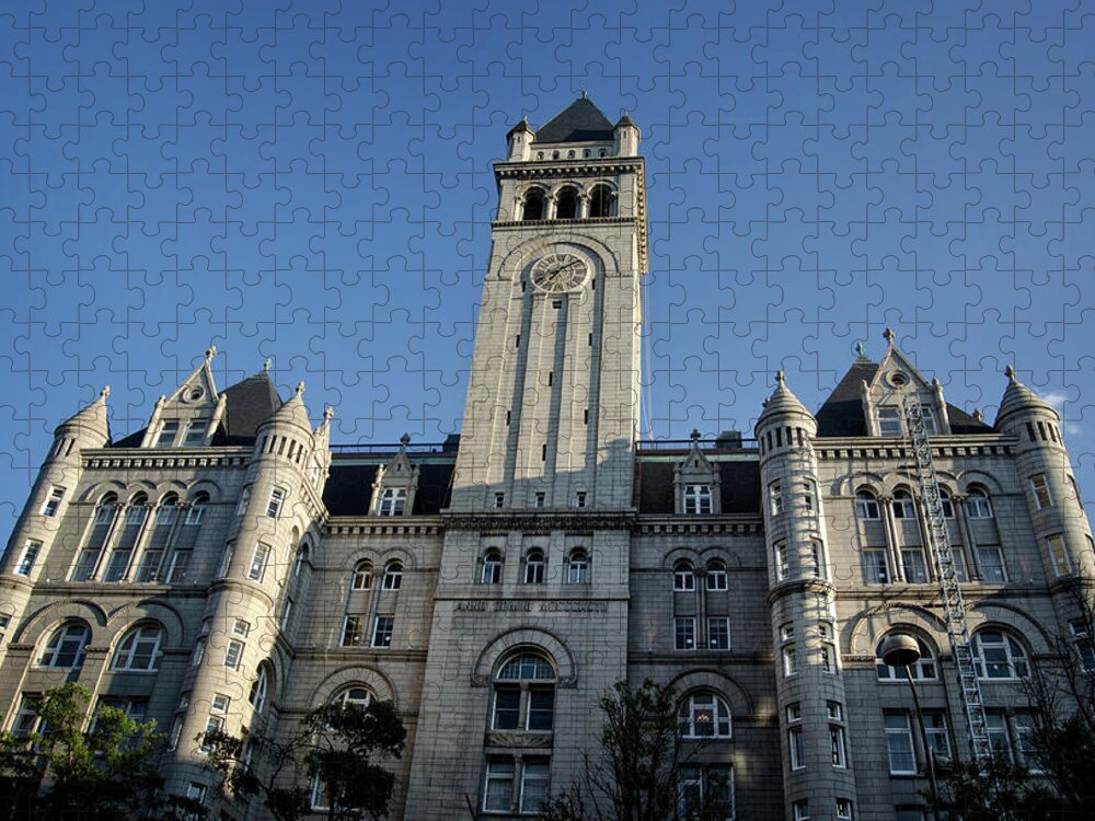Trump International Hotel Jigsaw Puzzle featuring the photograph Looking Up At The Trump Hotel by Greg and Chrystal Mimbs