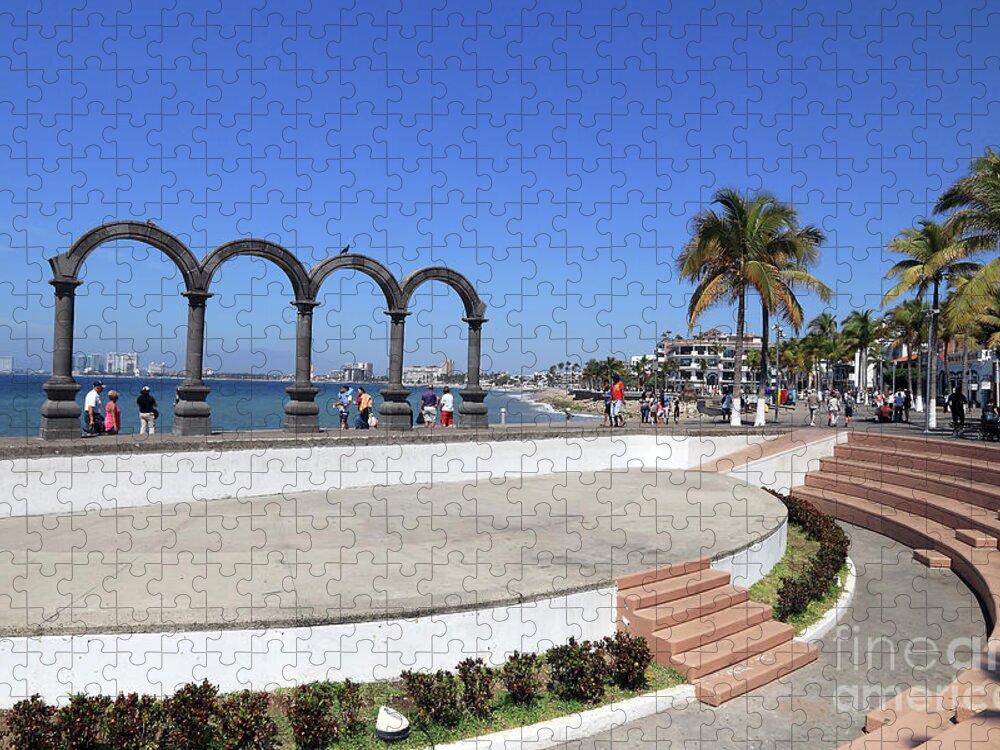Arches Jigsaw Puzzle featuring the photograph Los Arcos Amphitheater by Teresa Zieba