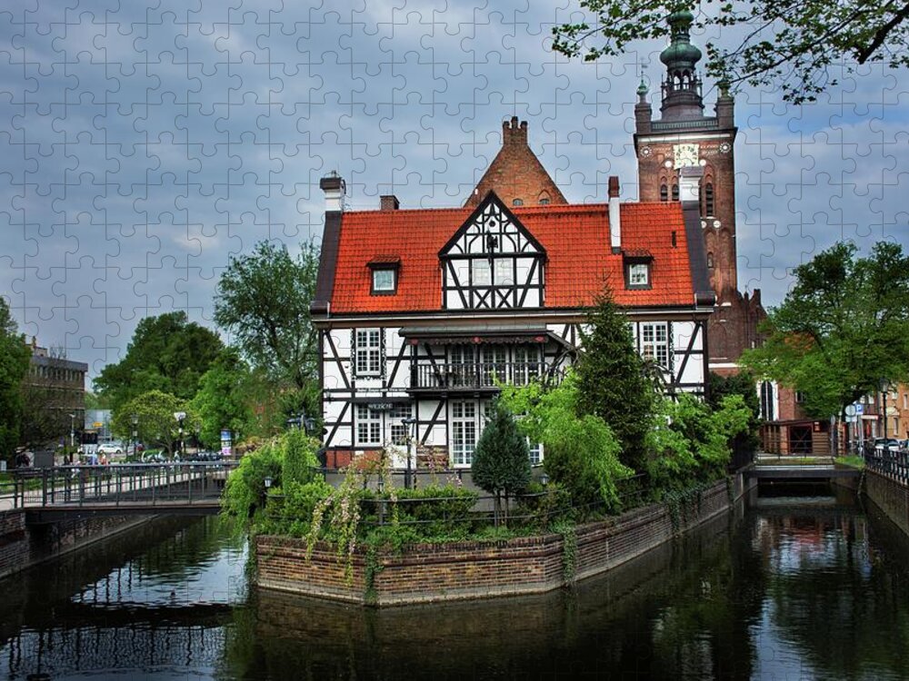 Medieval Jigsaw Puzzle featuring the photograph Lost in time in Gdansk by Robert Grac