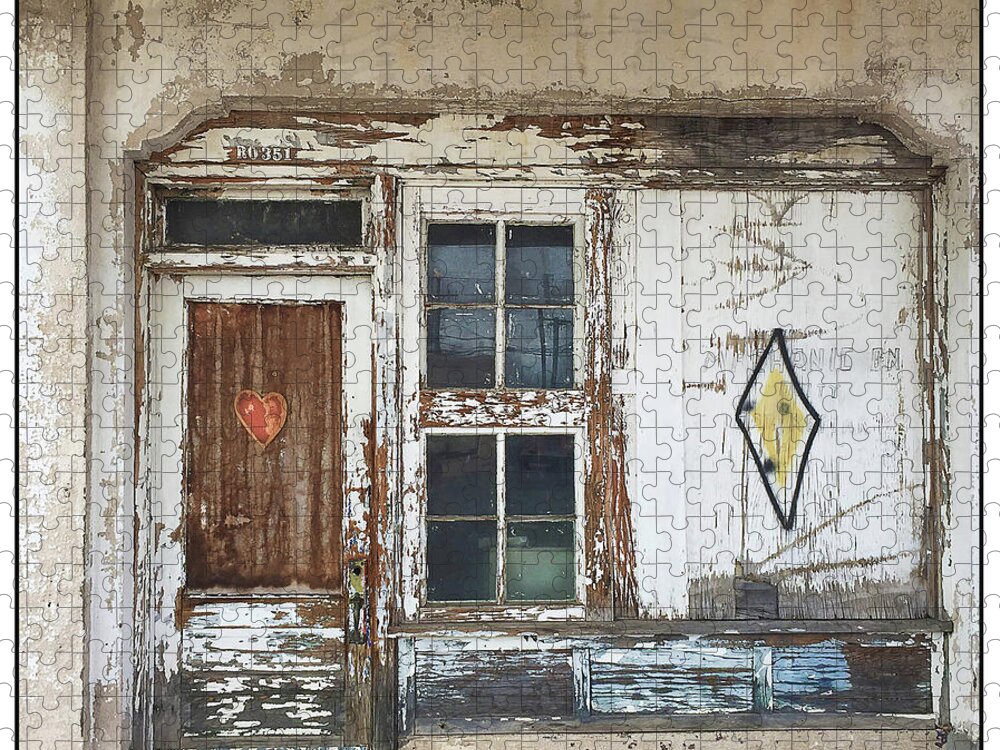 Old Gas Station Jigsaw Puzzle featuring the photograph Lovingly Abandoned by Peggy Dietz