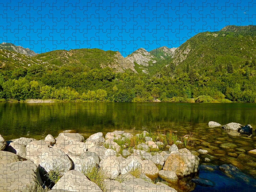 Photo Jigsaw Puzzle featuring the photograph Lower Bells Canyon Reservoir by Dan Miller