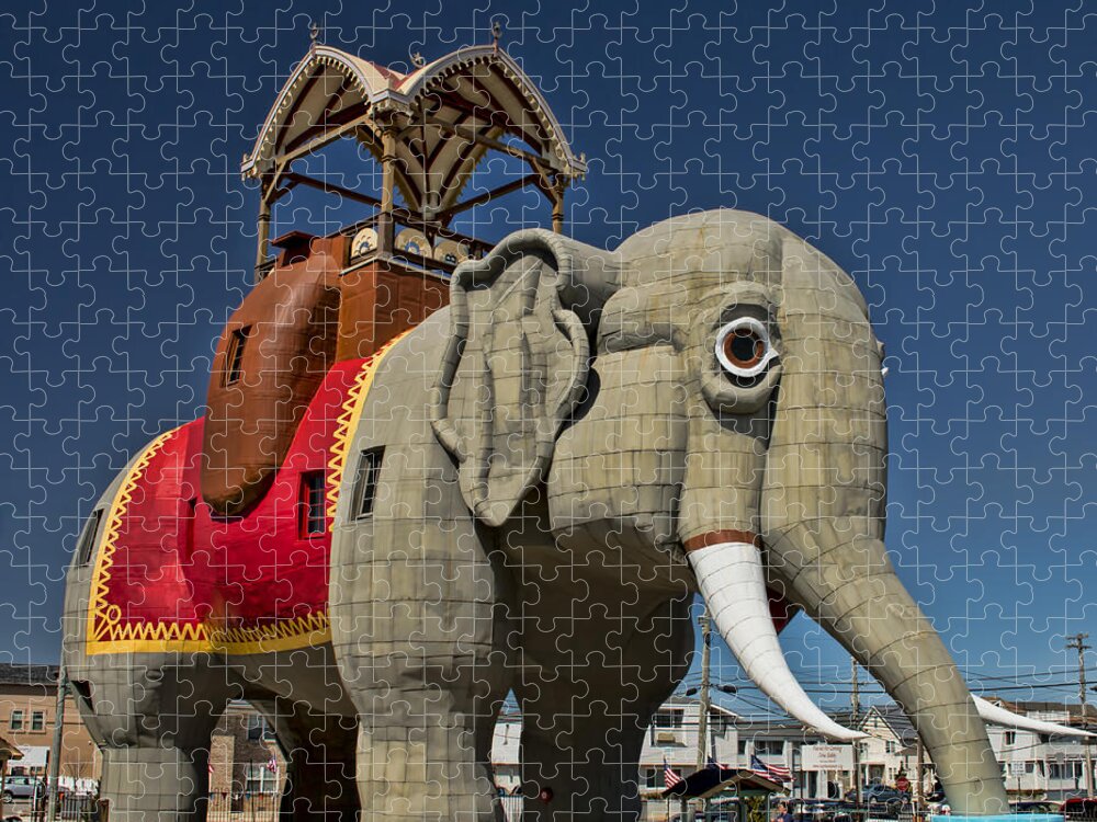 Ventnor Jigsaw Puzzle featuring the photograph Lucy the Elephant I by Kristia Adams