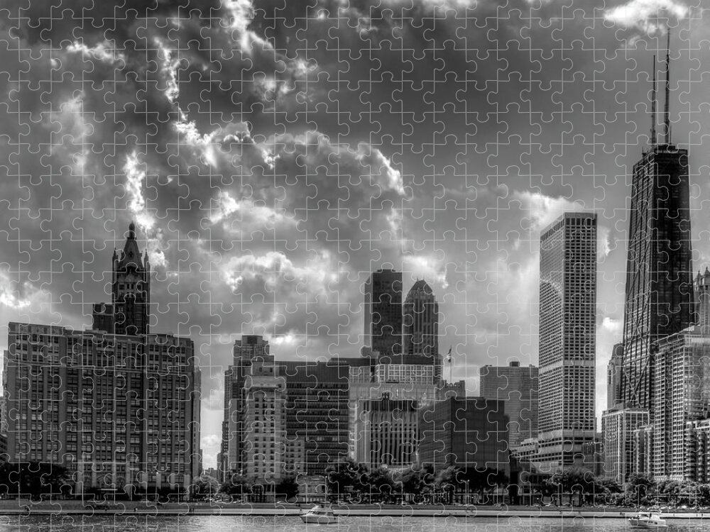 Chicago Jigsaw Puzzle featuring the photograph Luminous Chicago by John Roach