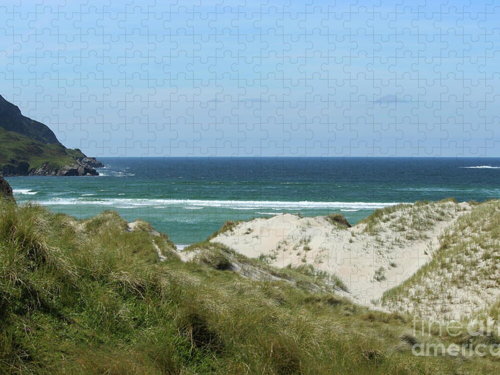 Maghera Beach Jigsaw Puzzle featuring the photograph Maghera Coastline Donegal Ireland by Eddie Barron