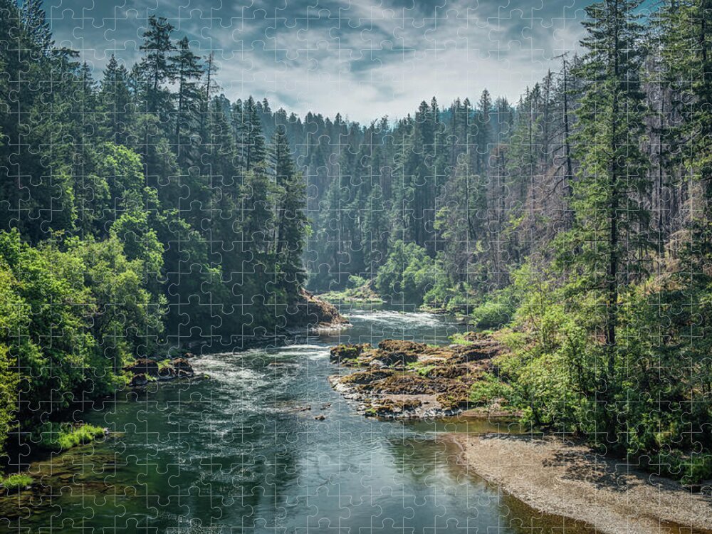 Magic River Jigsaw Puzzle featuring the photograph Magic River by George Buxbaum