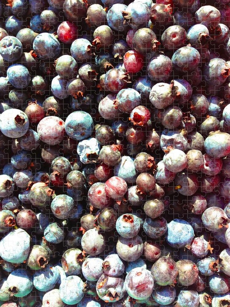  Jigsaw Puzzle featuring the photograph Maine Blueberries by Polly Castor