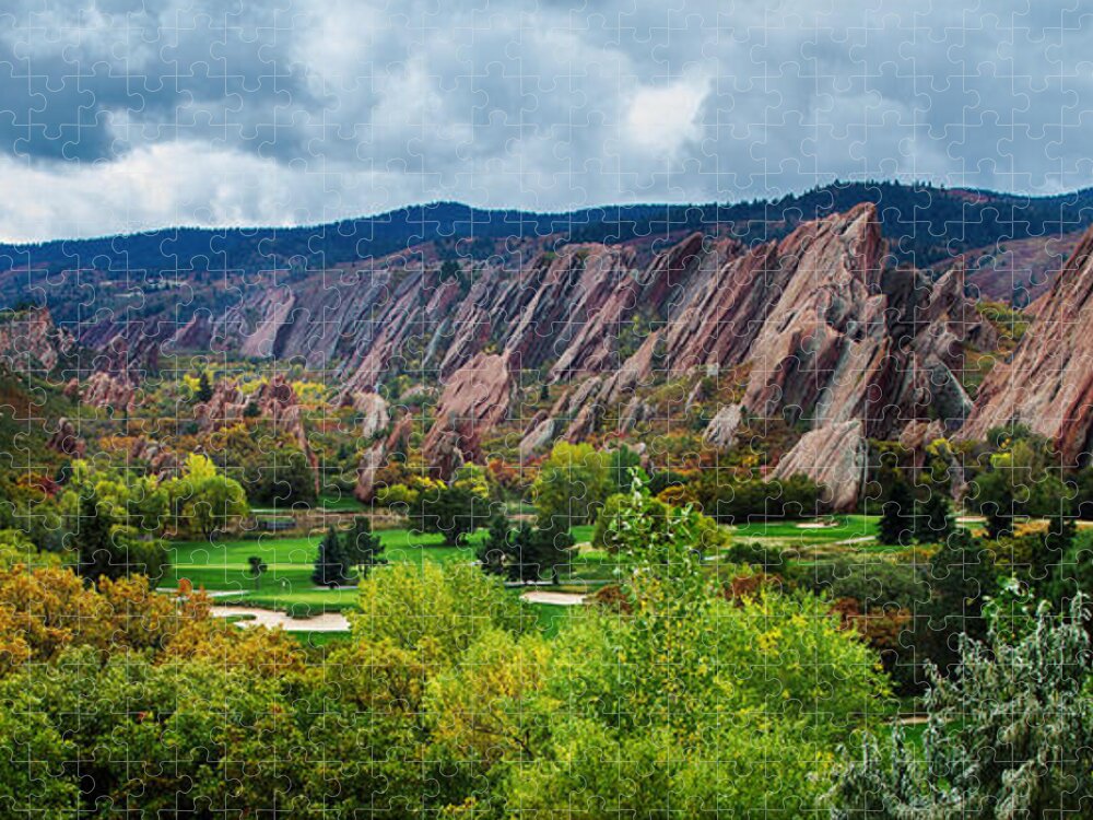 Arrowhead Jigsaw Puzzle featuring the photograph Majestic Foothills by Kristal Kraft