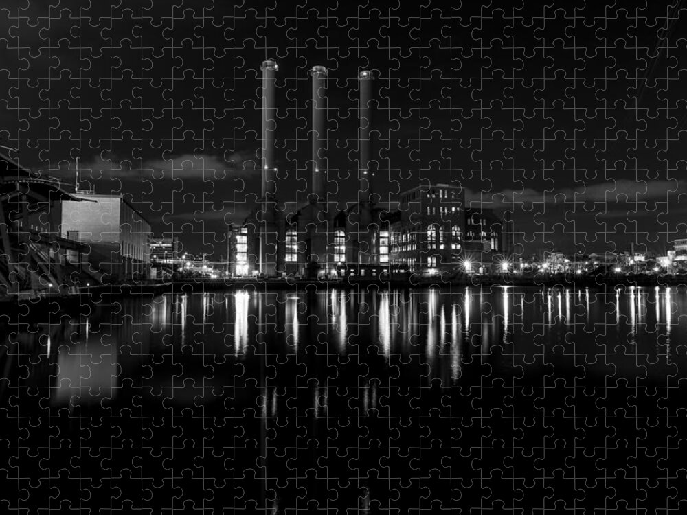 Andrew Pacheco Jigsaw Puzzle featuring the photograph Manchester Street Power Station by Andrew Pacheco