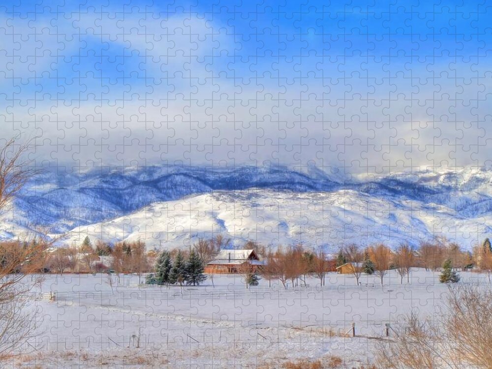 Reno Jigsaw Puzzle featuring the photograph March Morning In Reno by Donna Kennedy