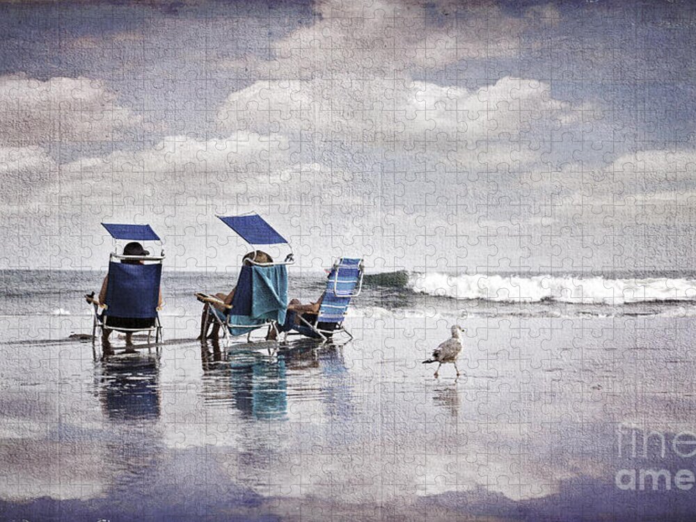 Water Jigsaw Puzzle featuring the photograph Margate Beach Relaxation by Alissa Beth Photography