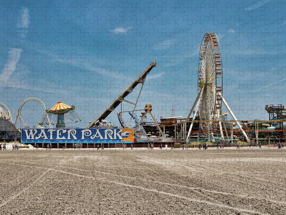 Wildwood Jigsaw Puzzle featuring the photograph Mariner's Pier - Wildwood by Kristia Adams