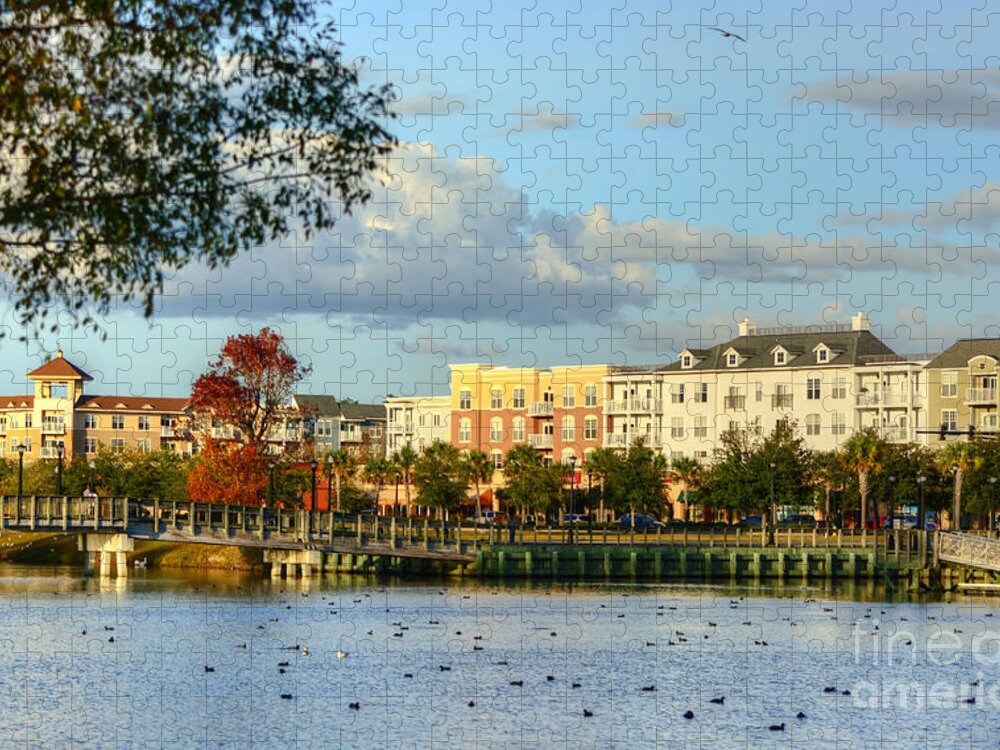 Scenic Jigsaw Puzzle featuring the photograph Market Common Myrtle Beach by Kathy Baccari