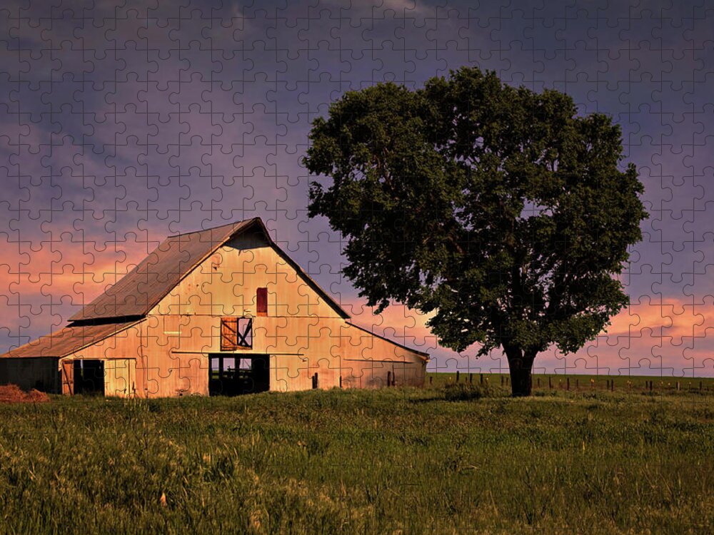 Ok Jigsaw Puzzle featuring the photograph Marshall's Farm by Lana Trussell