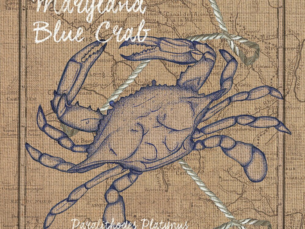 Crab Jigsaw Puzzle featuring the painting Maryland Blue Crab by Debbie DeWitt