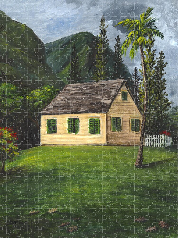 Darice Jigsaw Puzzle featuring the painting Maui Nature Center by Darice Machel McGuire