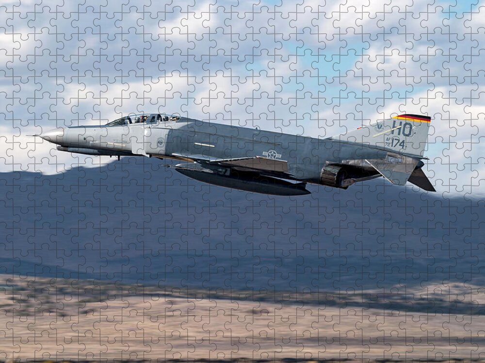 Air Force Jigsaw Puzzle featuring the photograph McDonnel Douglas F-4E Phantom II by Rick Pisio