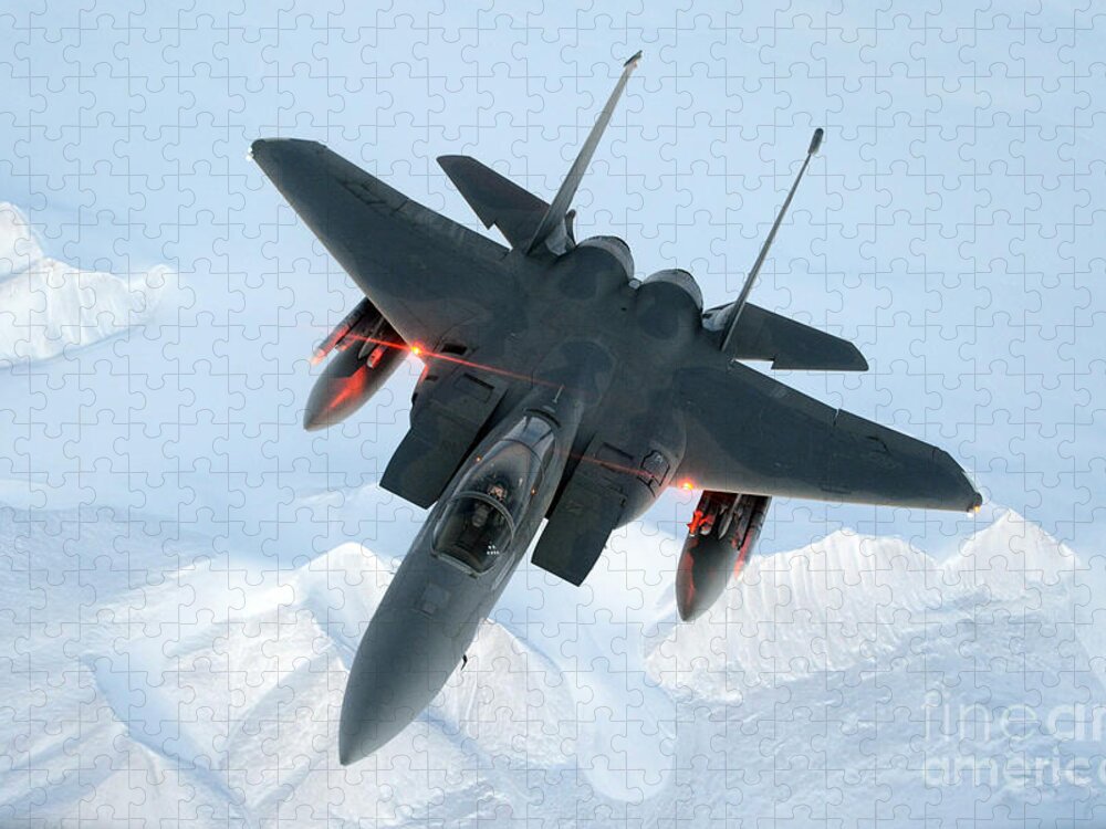 Science Jigsaw Puzzle featuring the photograph Mcdonnell Douglas F-15 Eagle, 2015 by Science Source