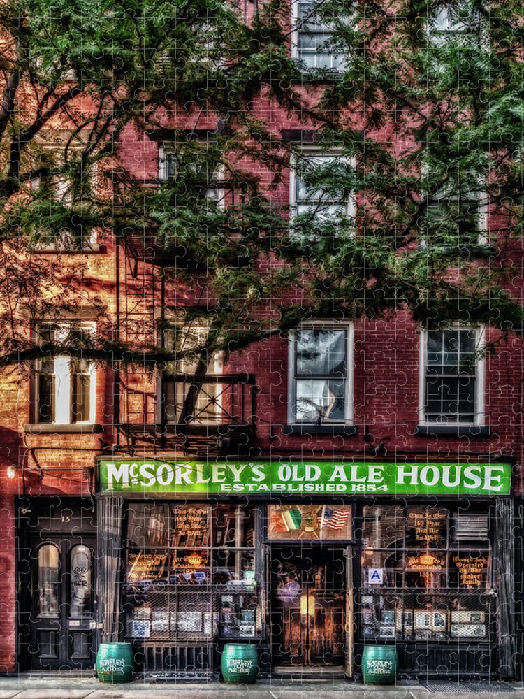 Mcsorley's Old Ale House Jigsaw Puzzle featuring the photograph McSorley's Old Ale House NYC by Susan Candelario