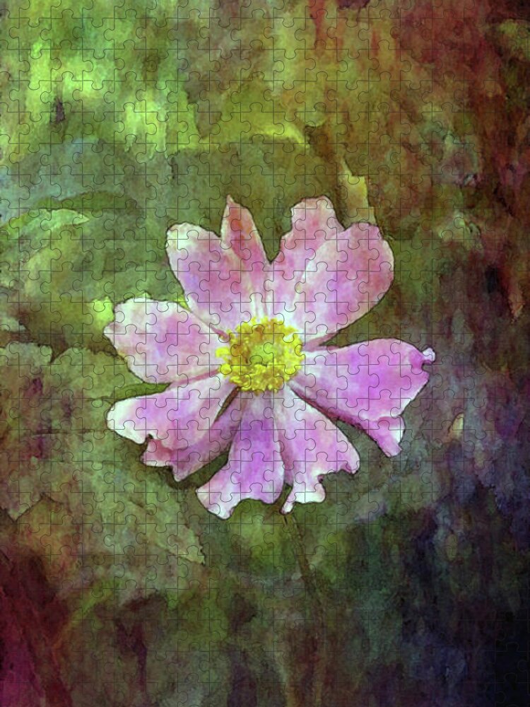 Wood Rose Jigsaw Puzzle featuring the photograph Medallion 2443 IDP_2 by Steven Ward