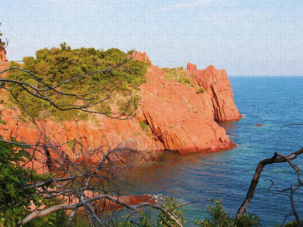 Mediterranean Jigsaw Puzzle featuring the photograph Mediterranean coast in Provence by Tatiana Travelways