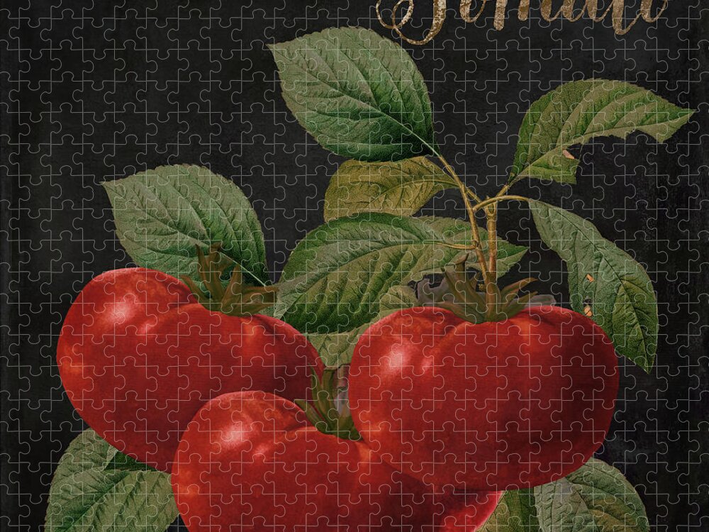 Tomato Jigsaw Puzzle featuring the painting Medley Tomato by Mindy Sommers