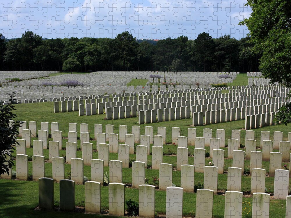 Memorial Day Jigsaw Puzzle featuring the photograph Memorial To Fallen Soldiers by Aidan Moran
