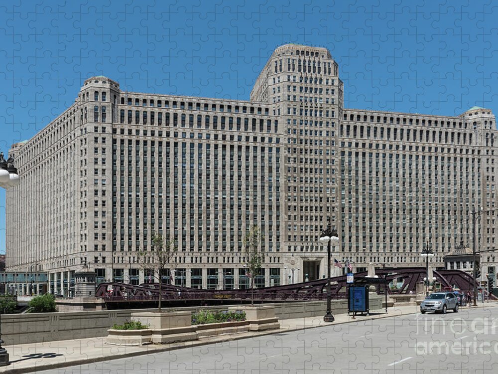 Art Jigsaw Puzzle featuring the photograph Merchandise Mart by David Levin